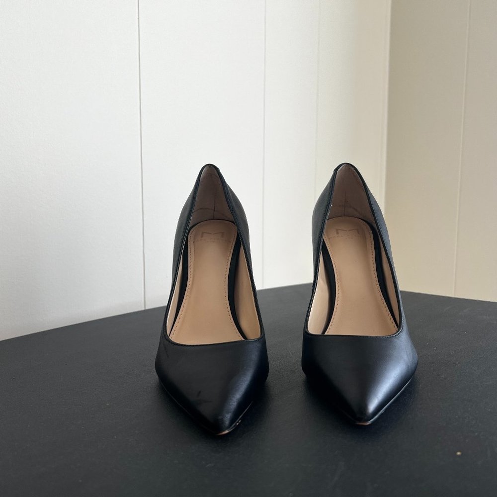 MARC FISHER LTD ABILENE BLOCK HEEL POINTY TOE PUMP